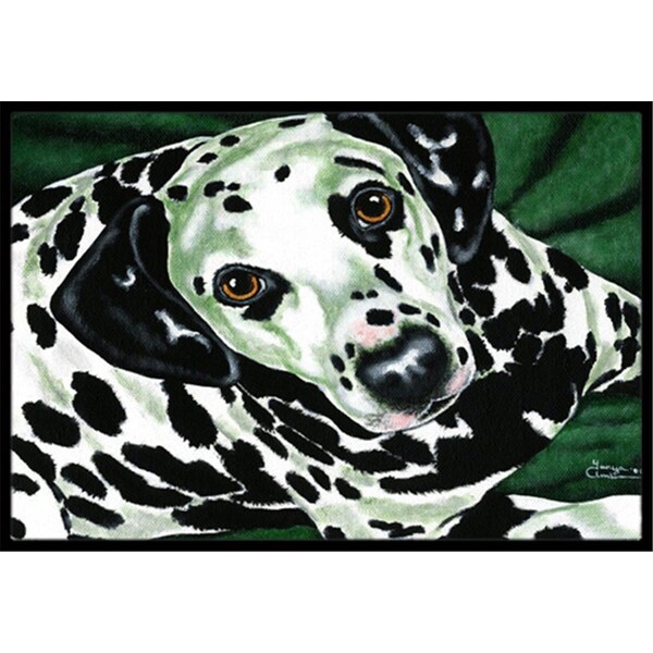Carolines Treasures Emerald Beauty Dalmatian Indoor or Outdoor Mat- 18 x 27 AMB1359MAT - main